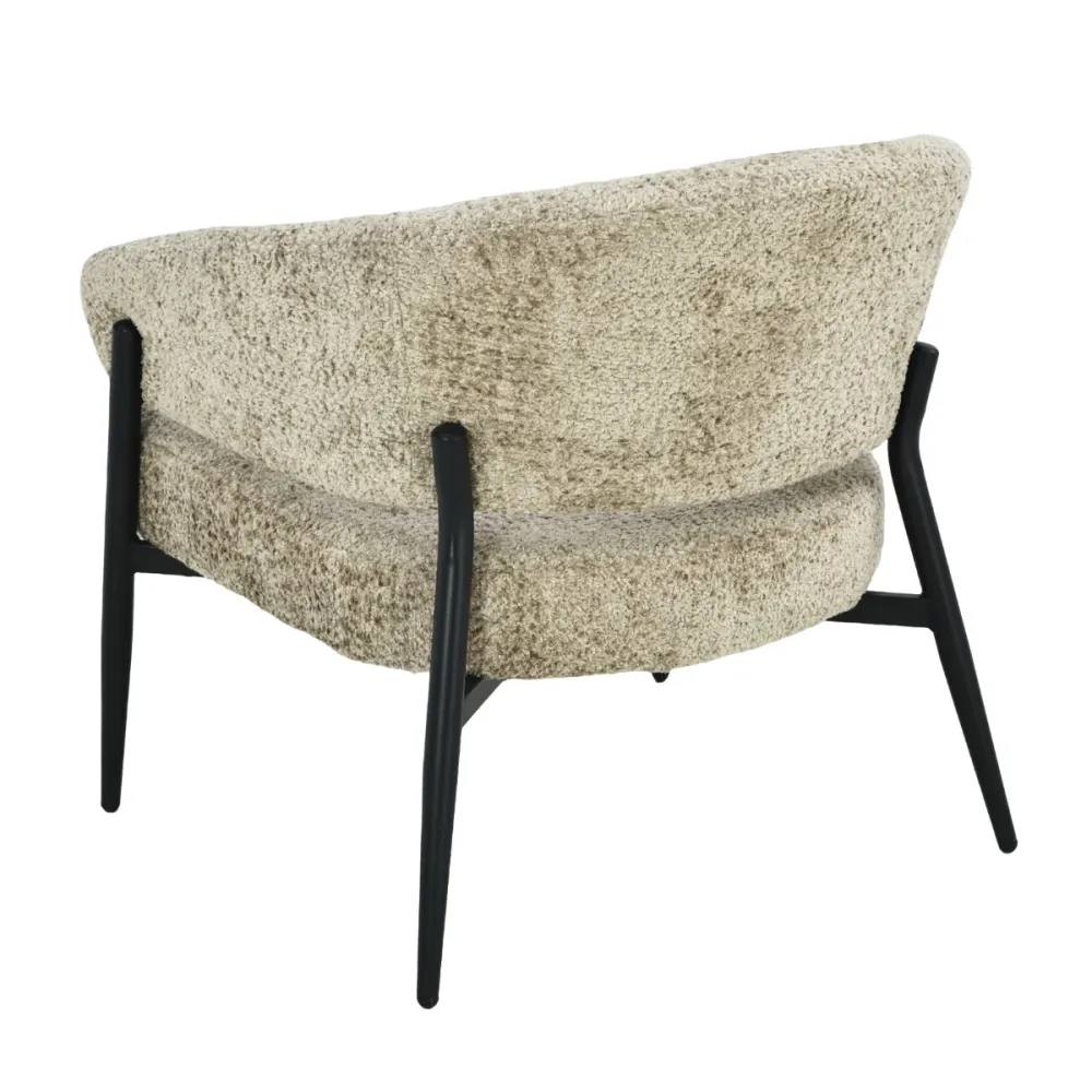 Livingfurn fauteuil Dilan Venga - grijs - 72.5x73x75