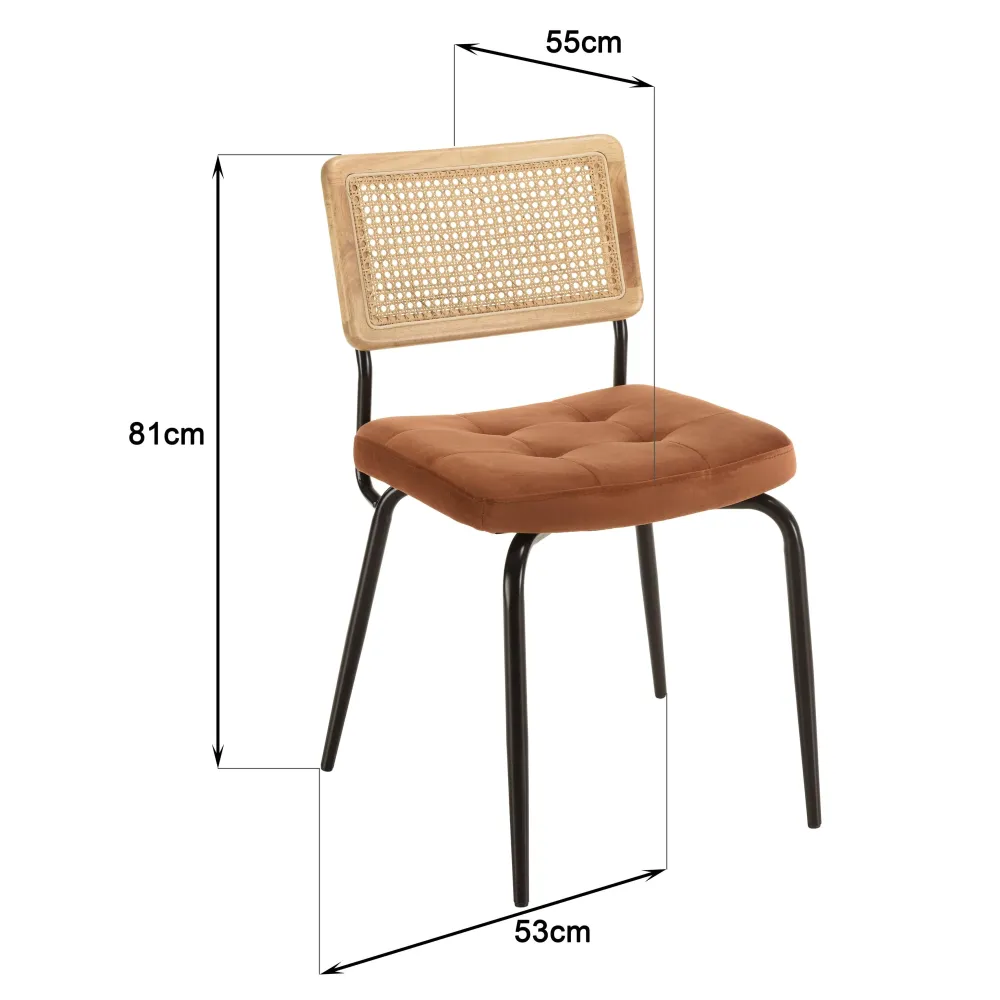 Set van 2 eetkamerstoelen Agathe Macabane
