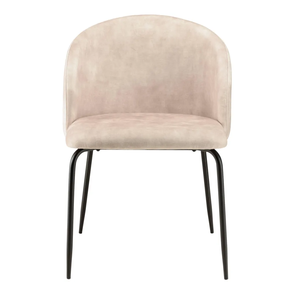 Set van 2 eetkamerstoelen Augustin velvet Macabane