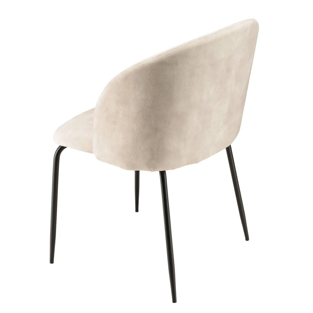 Set van 2 eetkamerstoelen Augustin velvet Macabane