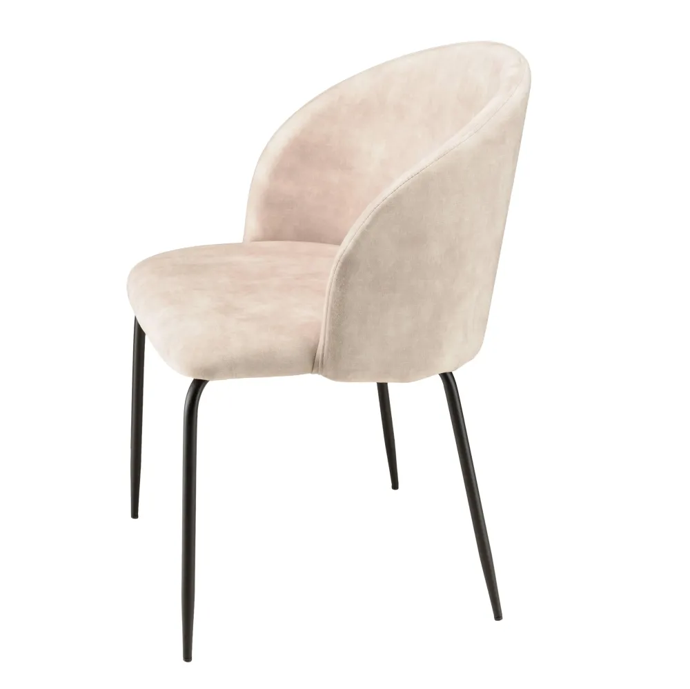 Set van 2 eetkamerstoelen Augustin velvet Macabane