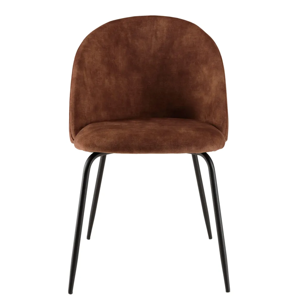 Set van 2 eetkamerstoelen Augustin velvet Macabane