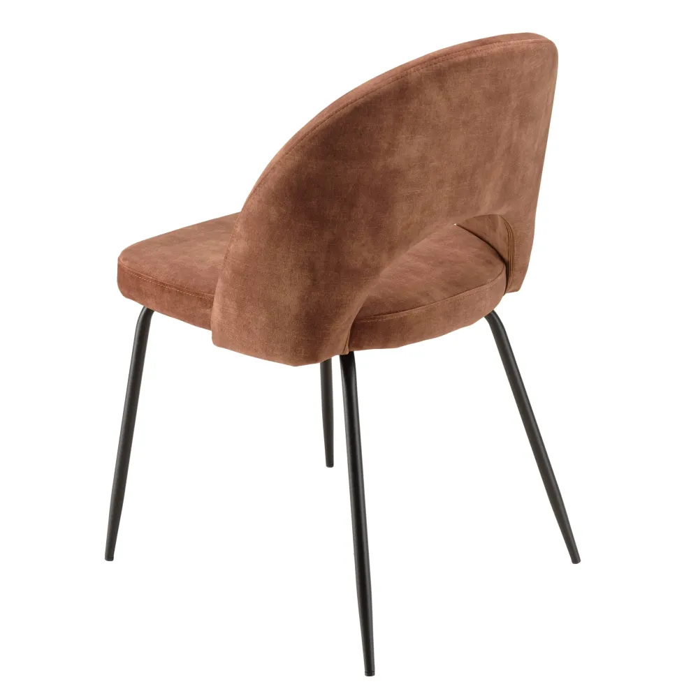 Set van 2 eetkamerstoelen Augustin velvet Macabane