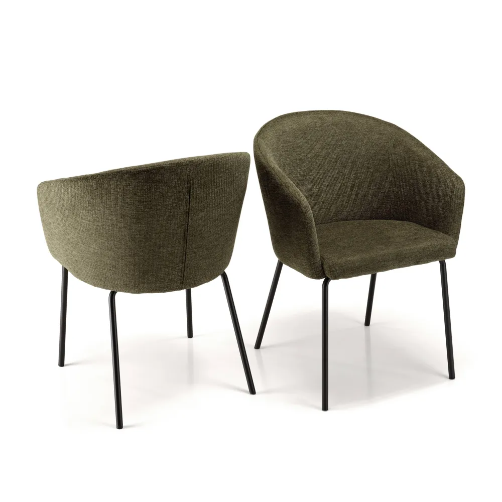 Set van 2 eetkamerstoelen Maoi Macabane