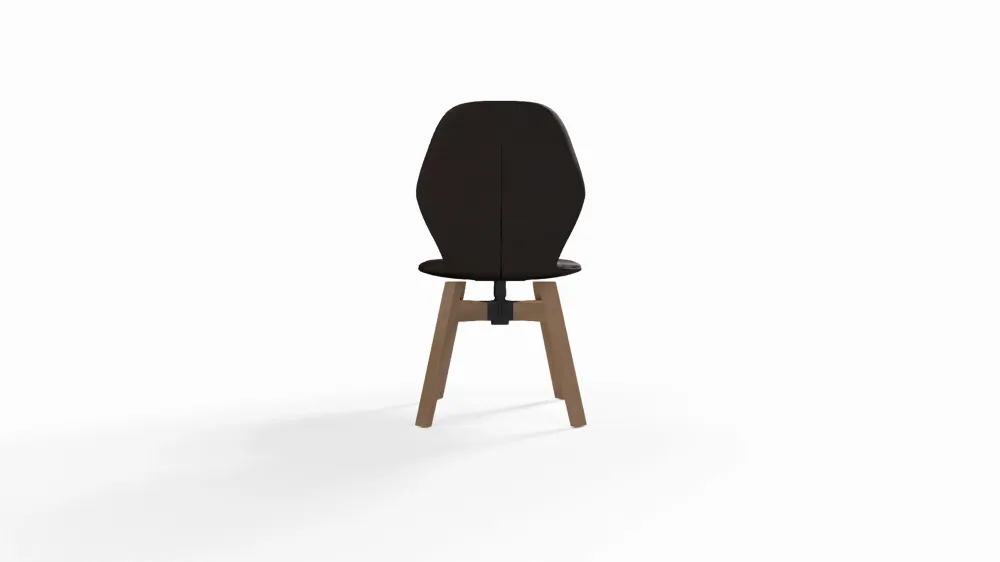 Mobitec Mood #91 M0310 eetkamerstoel Genova Coffee draaipoot beuken