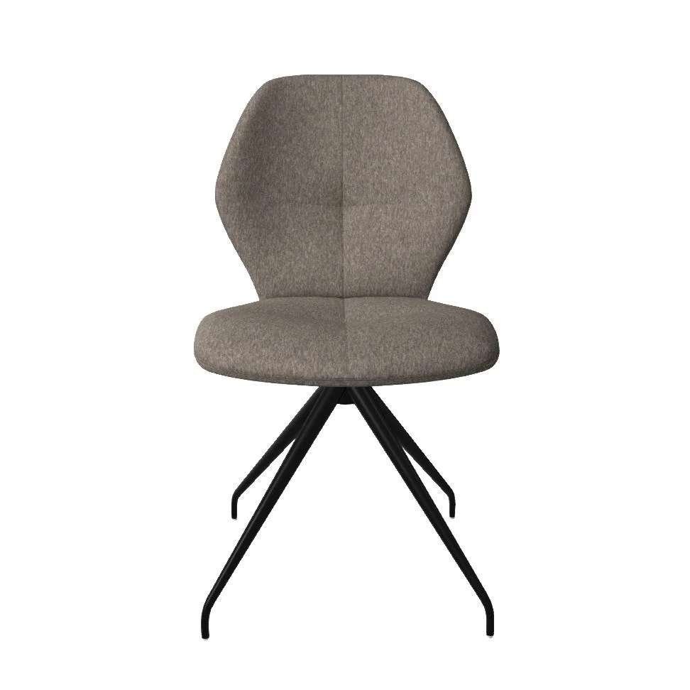Mobitec Mood #91 M0510 eetkamerstoel Hip Hop Grey poot zwart