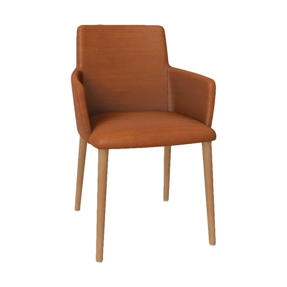 Mobitec Rob C0212 eetkamerstoel Genova Cognac poot beuken