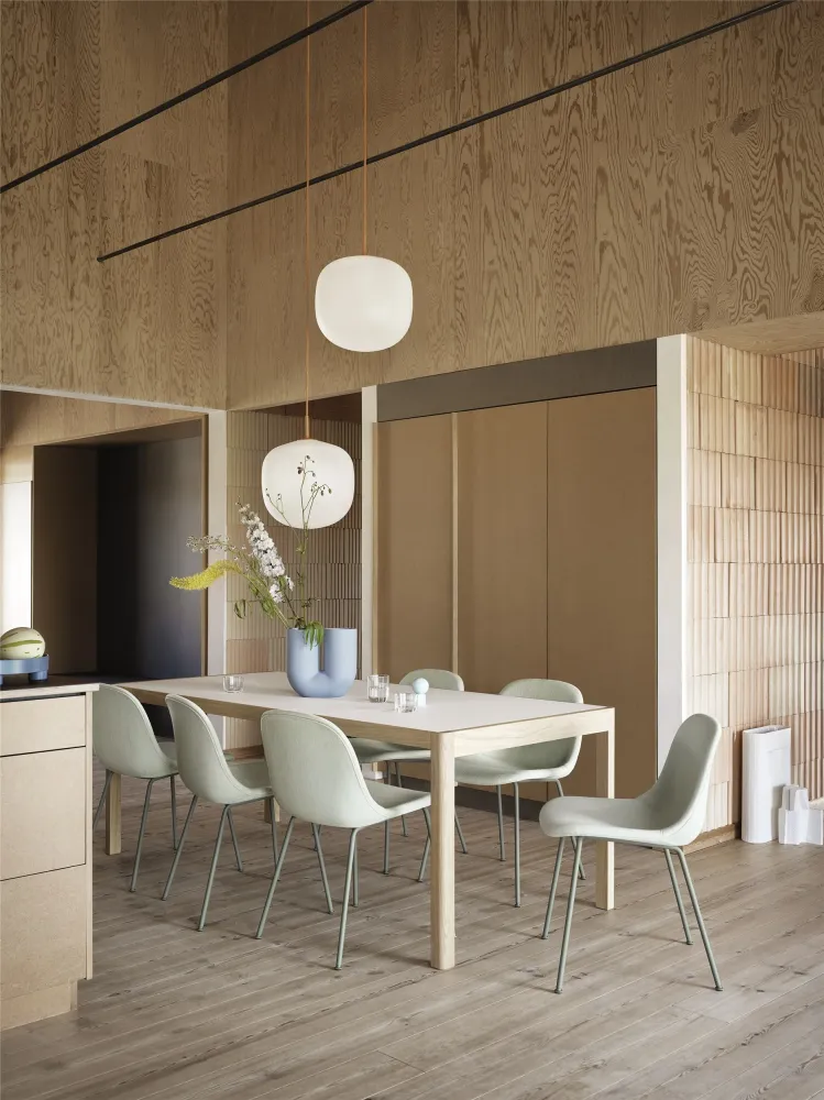 Muuto Fiber Side eetkamerstoel Wit slede