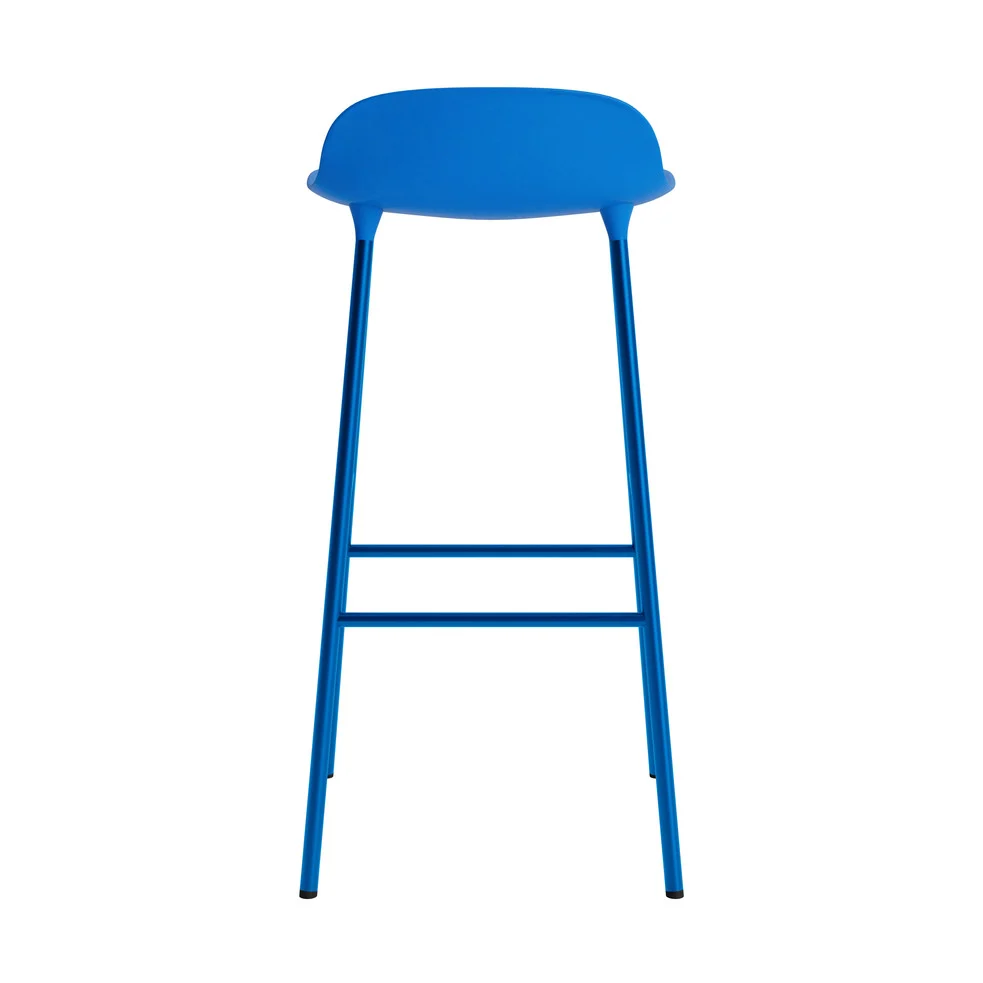 Normann Copenhagen Form barkruk H75 Blue Bright vierpoot staal