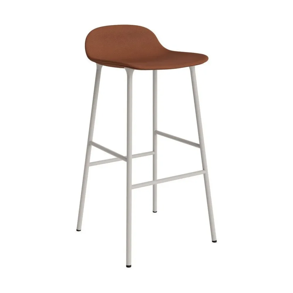 Normann Copenhagen Form barkruk H75 leder Ultra 41574 vierpoot staal