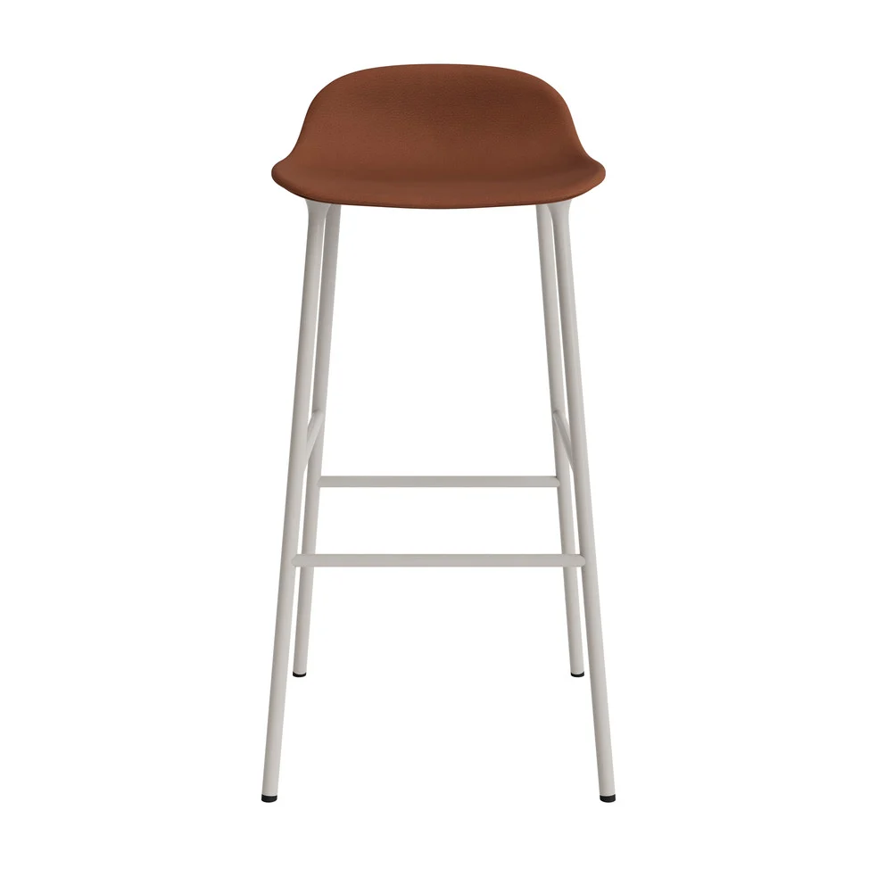 Normann Copenhagen Form barkruk H75 leder Ultra 41574 vierpoot staal