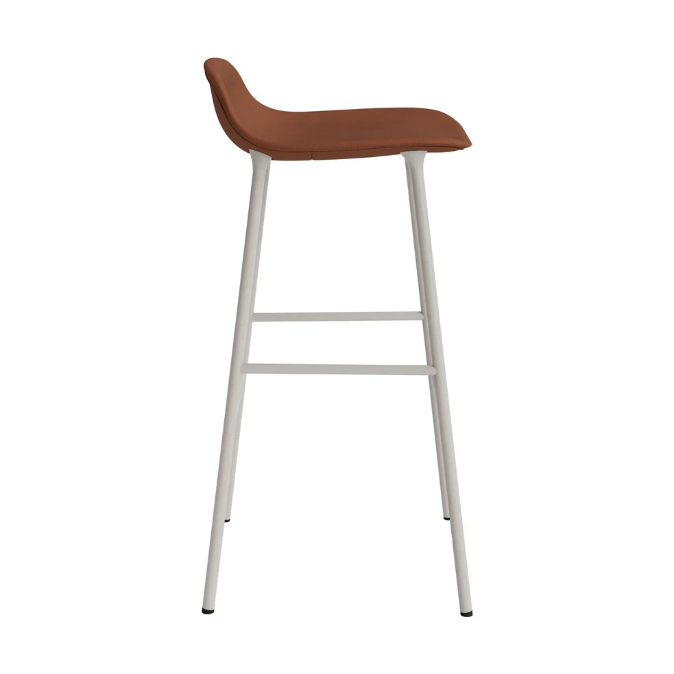 Normann Copenhagen Form barkruk H75 leder Ultra 41574 vierpoot staal