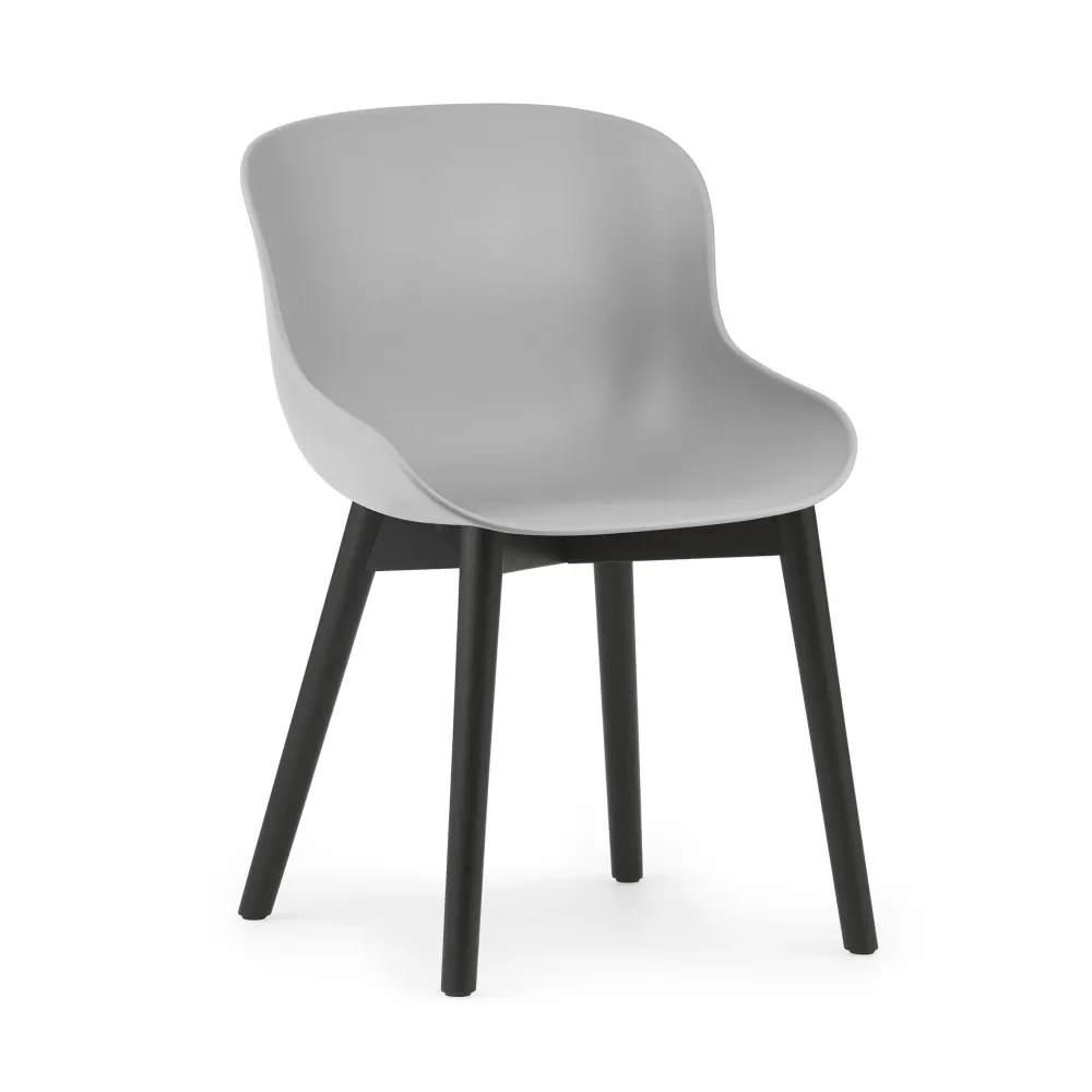 Normann Copenhagen Hyg eetkamerstoel Grey zwart eiken