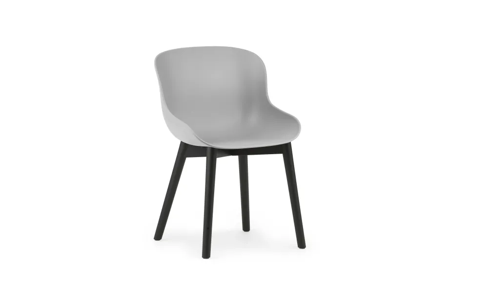 Normann Copenhagen Hyg eetkamerstoel Grey zwart eiken