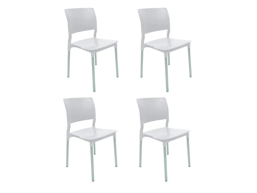 Paquete 4 pz Silla Alesia Gris Nuuk Concept