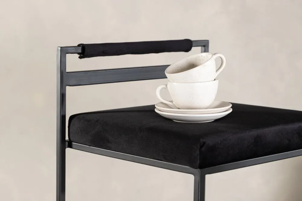 Rebellenclub Barkruk Vinci - Set van 2 - Zwart