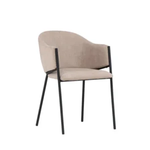 Rebellenclub Eetkamerstoel Afi - set van 2 - Beige Velours