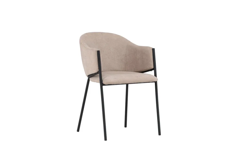 Rebellenclub Eetkamerstoel Afi - set van 2 - Beige Velours