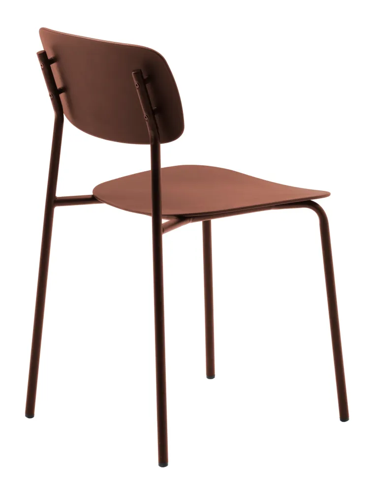 Rebellenclub Eetkamerstoel Strom - Set van 4 - Terracotta