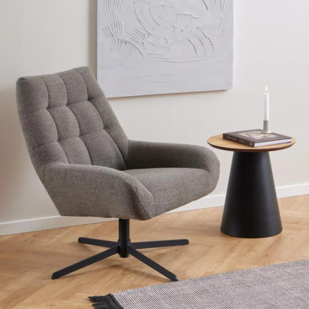 Rebellenclub Fauteuil Brylle - Taupe Bouclé