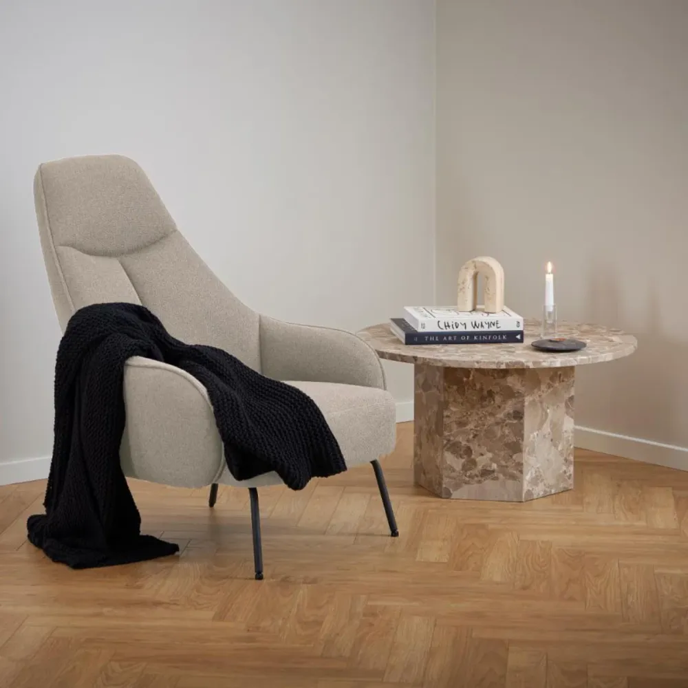 Rebellenclub Fauteuil Doba - Beige