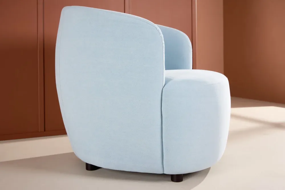 Rebellenclub Fauteuil Lonio - Lichtblauw