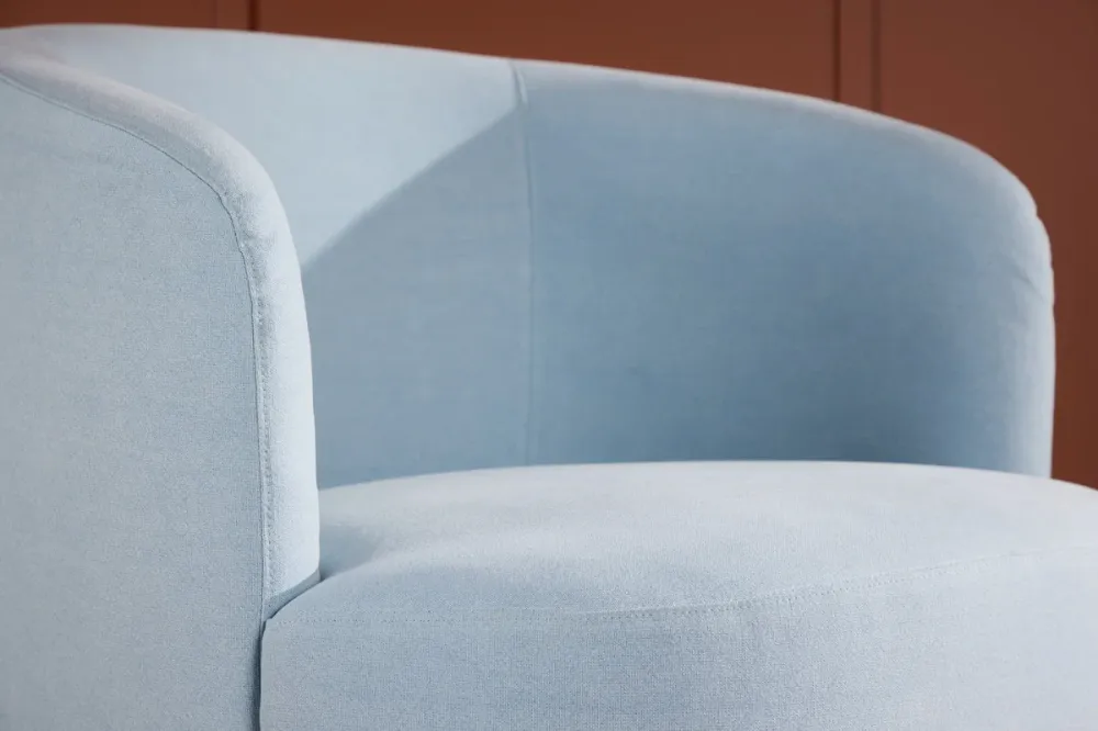 Rebellenclub Fauteuil Lonio - Lichtblauw