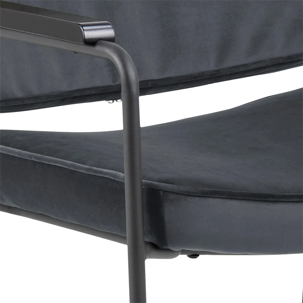 Rebellenclub Fauteuil Malung - Donkergrijs