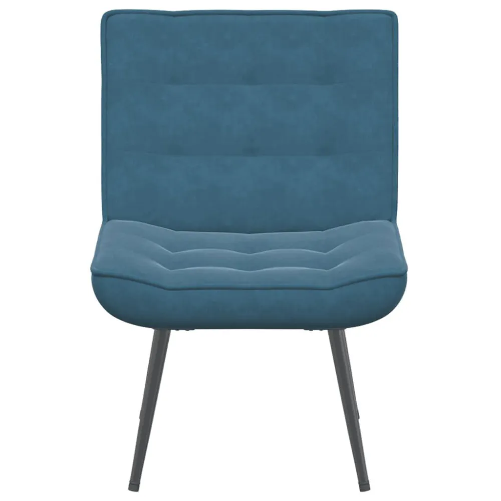 Relaxstoel 64x74x84 cm fluweel blauw