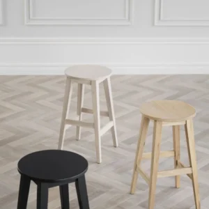 Rowico Home Austin houten barkruk naturel - 65 cm - set van 2