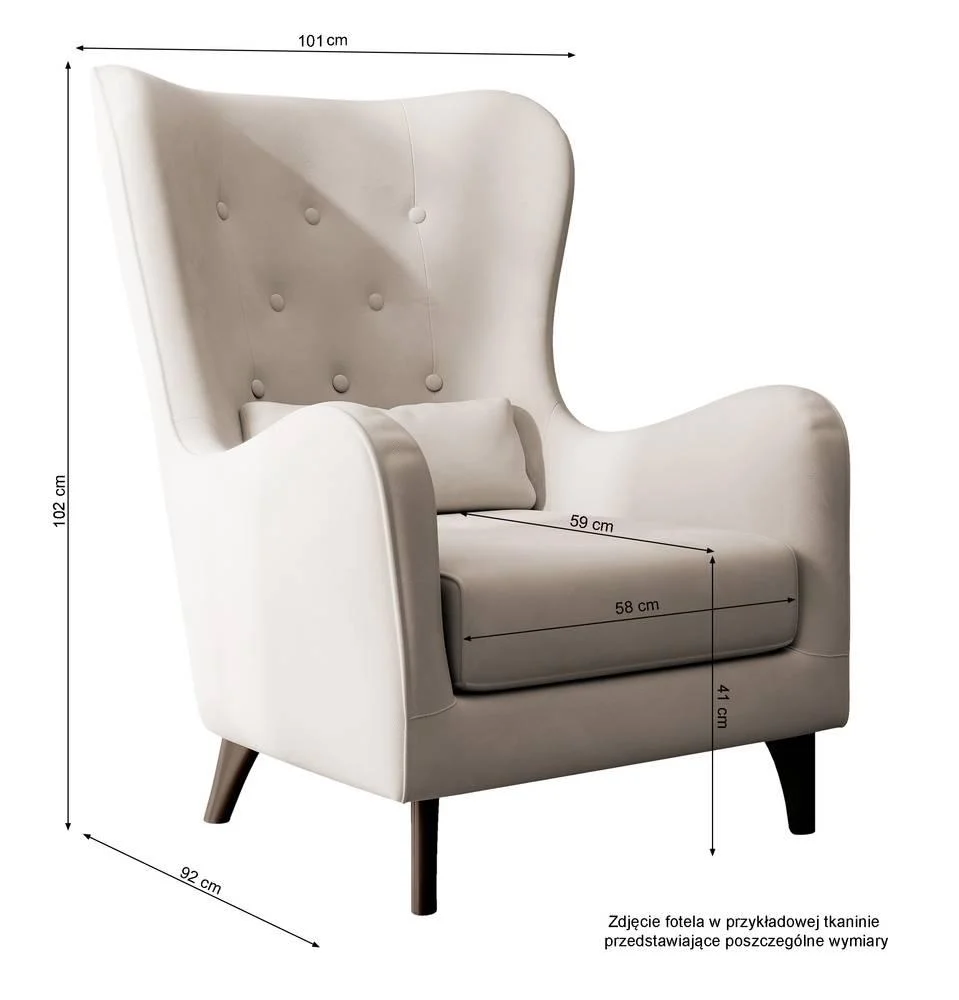 Fauteuil Casara bouclé Selsey