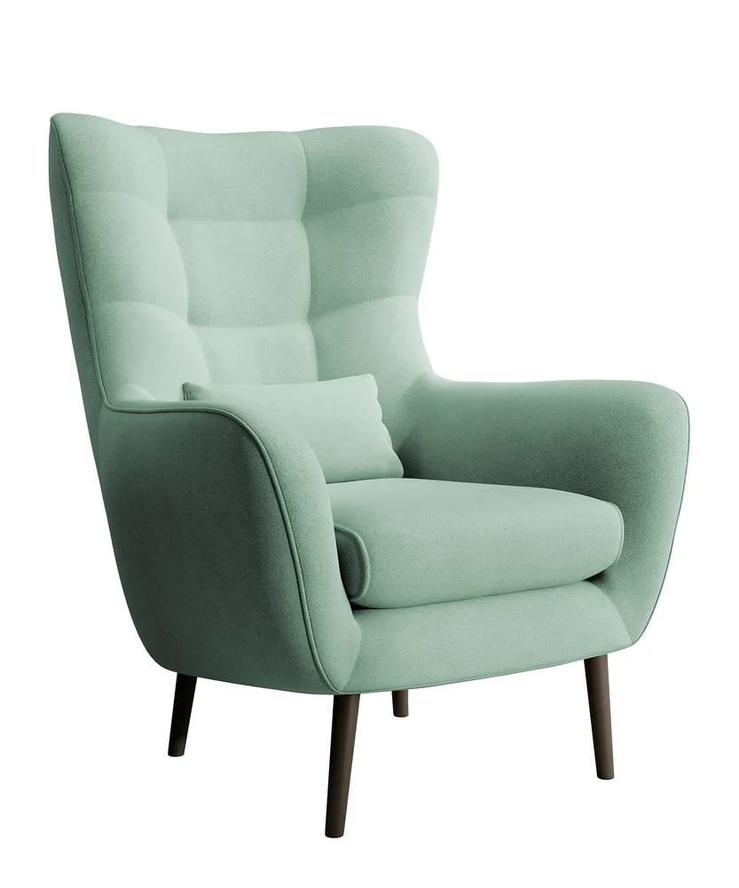 Fauteuil met hocker Verdiro velvet Selsey