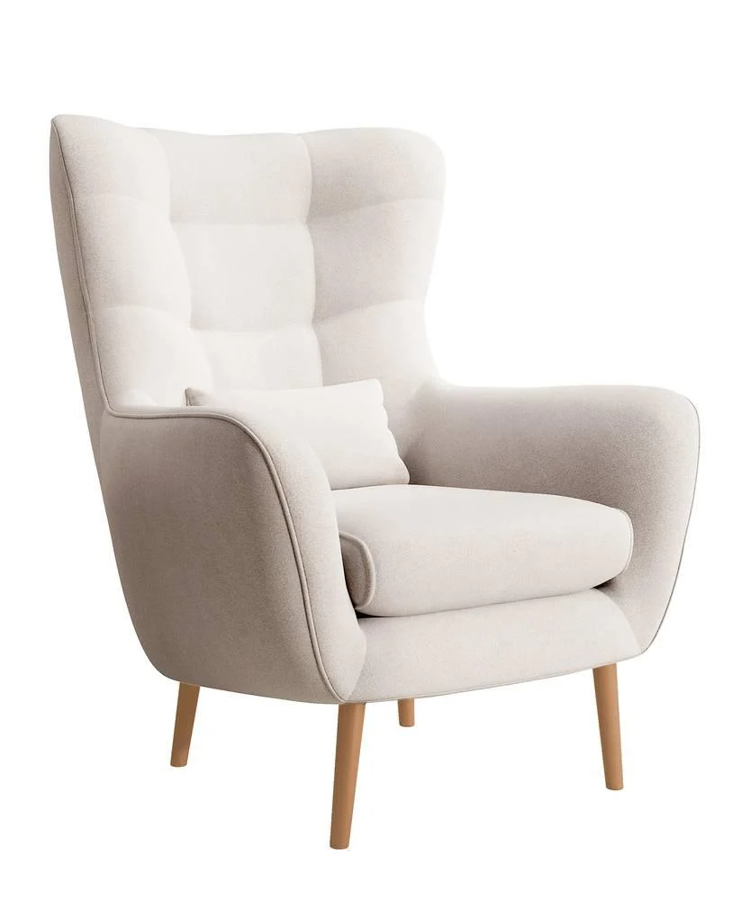 Fauteuil met hocker Verdiro velvet Selsey