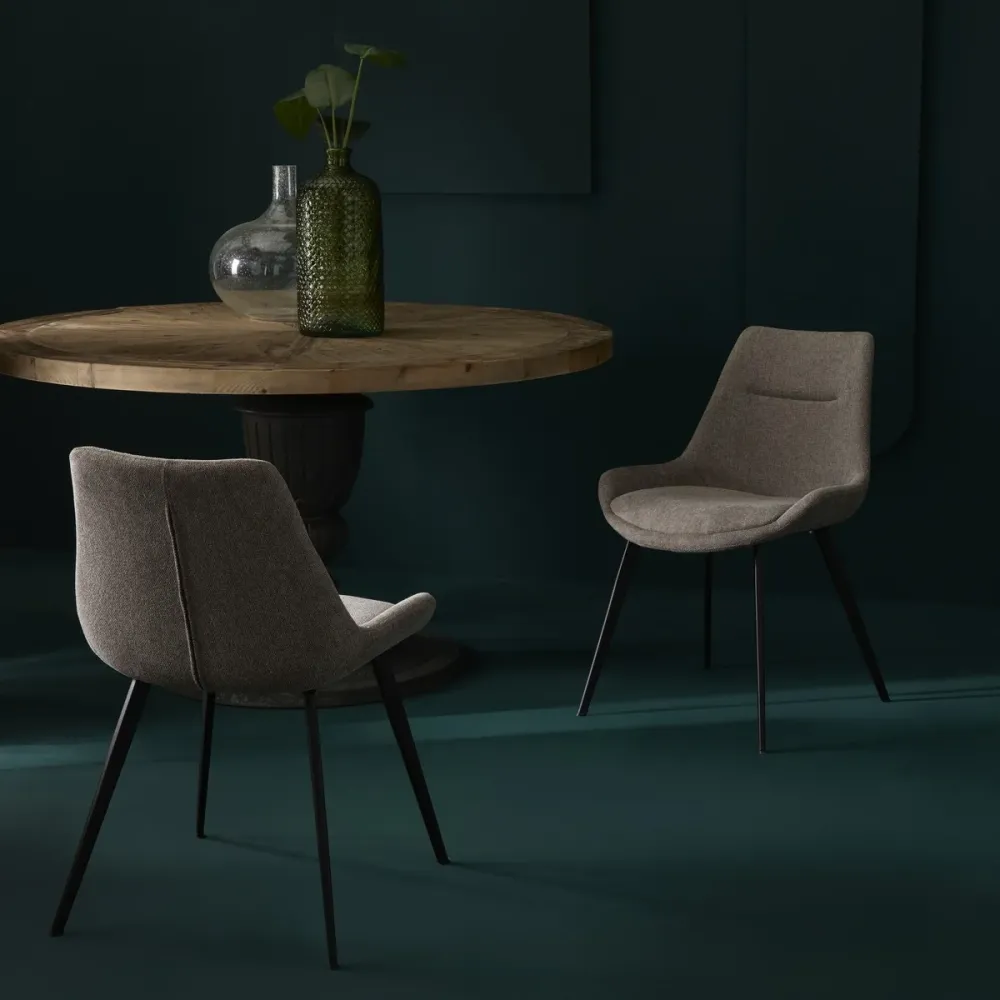 Signature - COLOMBE Eetkamerstoel - Beige - 54x62x82 cm
