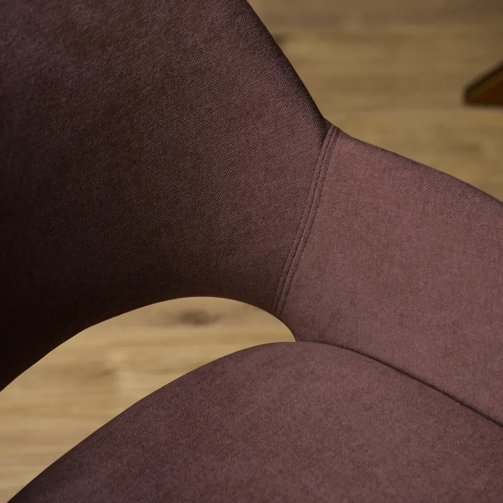Starfurn Eetkamerstoel Daisy - Paars Stof - Set van 2