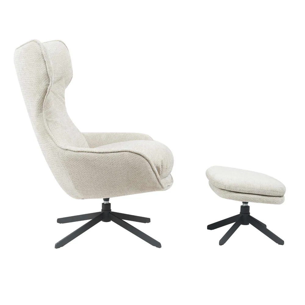 Starfurn fauteuil Liv - taupe - 85x77x108cm