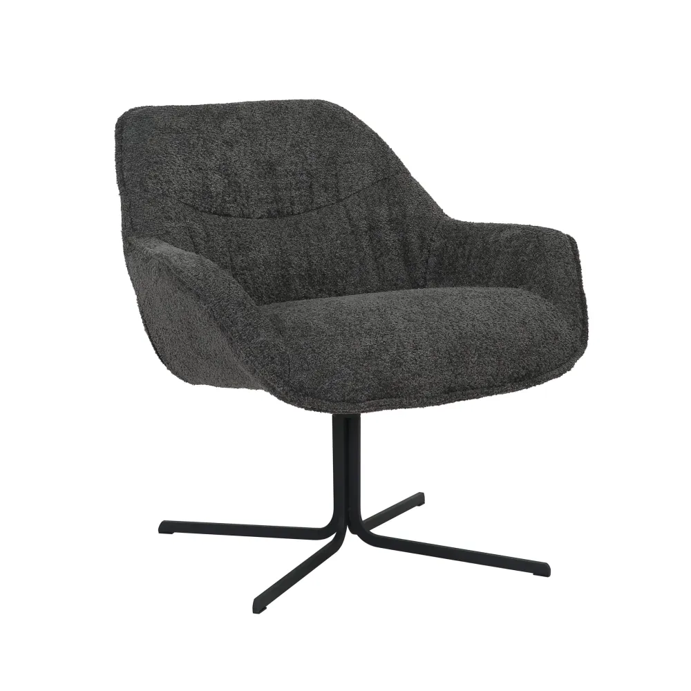 Starfurn fauteuil Mila - grijs - 77x80x52cm