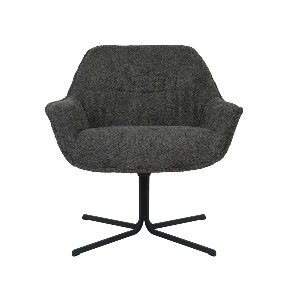 Starfurn fauteuil Mila - grijs - 77x80x52cm