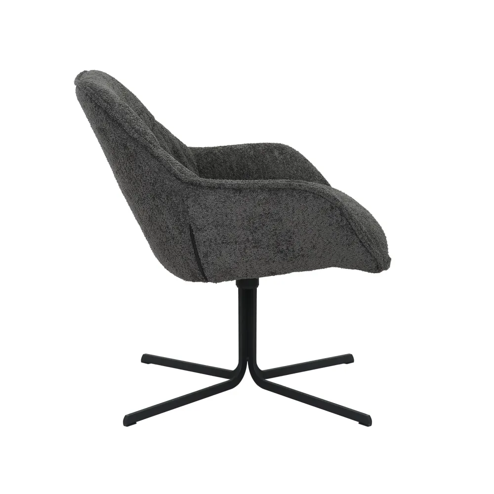 Starfurn fauteuil Mila - grijs - 77x80x52cm
