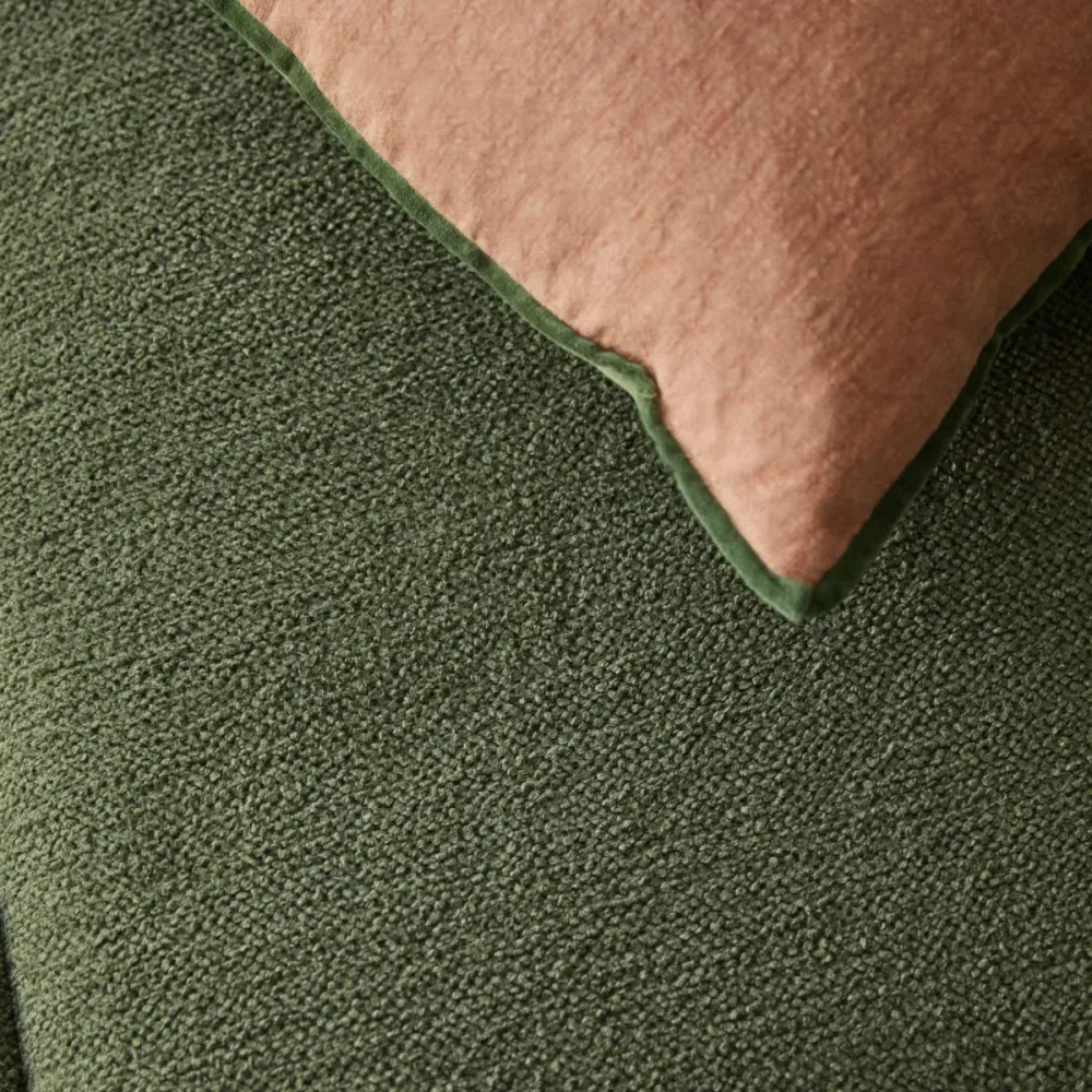 Tikamoon Modulaire loungefauteuil van groene stof - Groen
