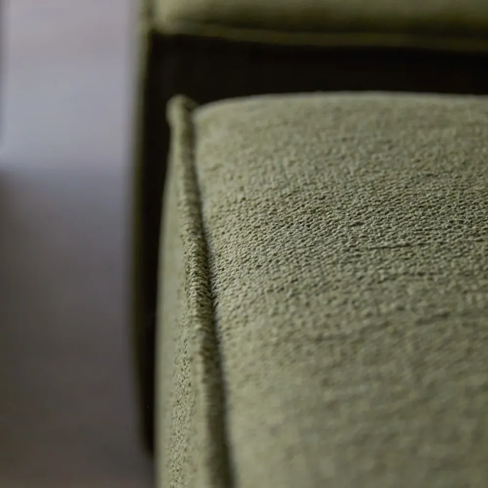 Tikamoon Modulaire loungefauteuil van groene stof - Groen