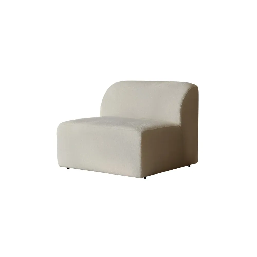Tikamoon Modulaire stoffen fauteuil écru, groot model - Beige