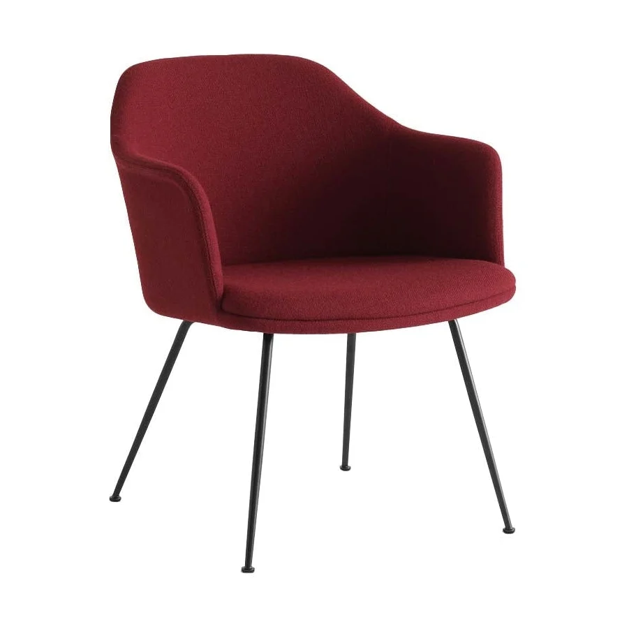 &Tradition Rely HW104 fauteuil Black steel Vidar 582