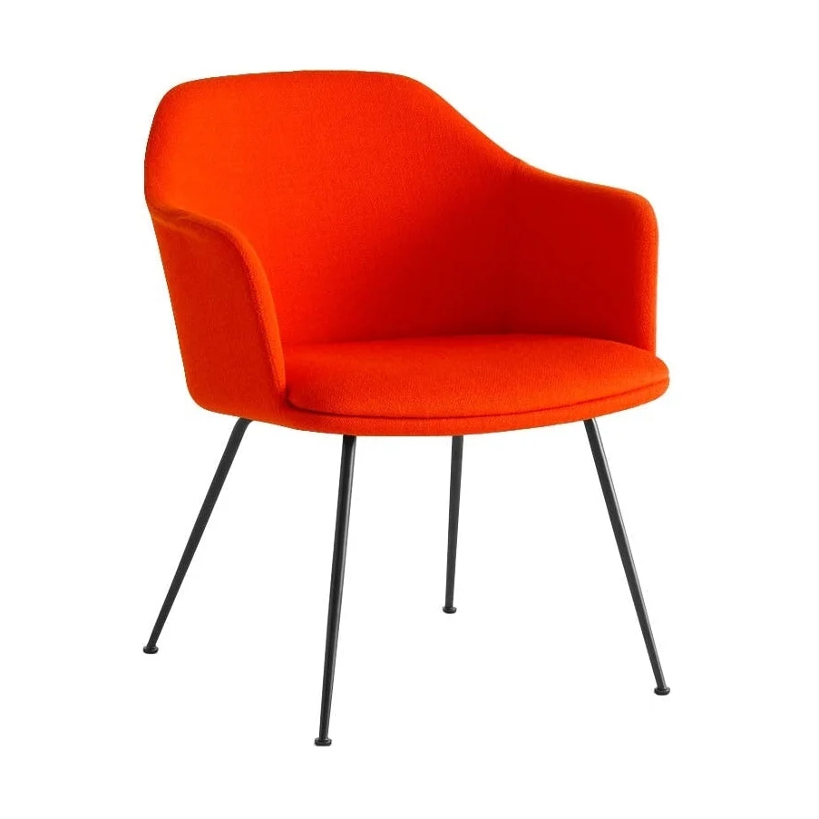 &Tradition Rely HW104 fauteuil Black steel Vidar 542