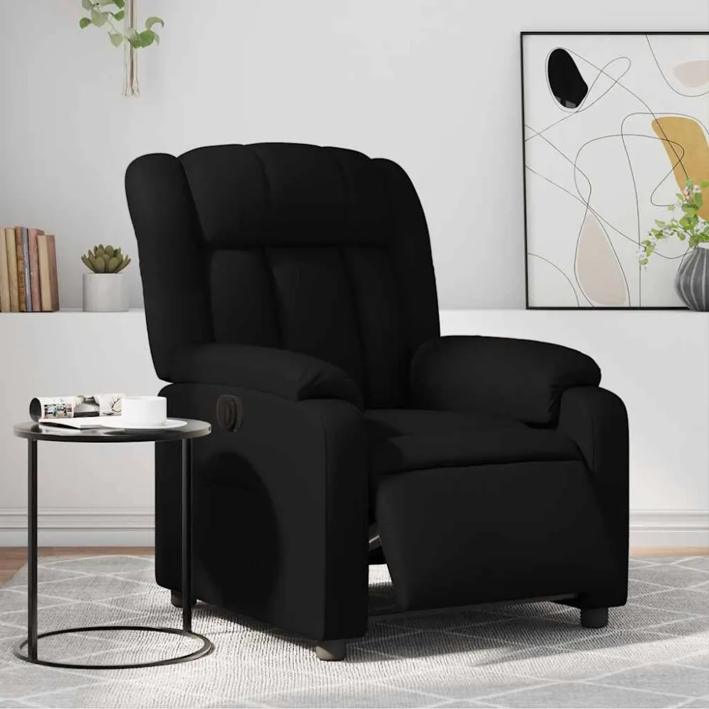 Fauteuil elektrisch verstelbaar kunstleer zwart vidaXL