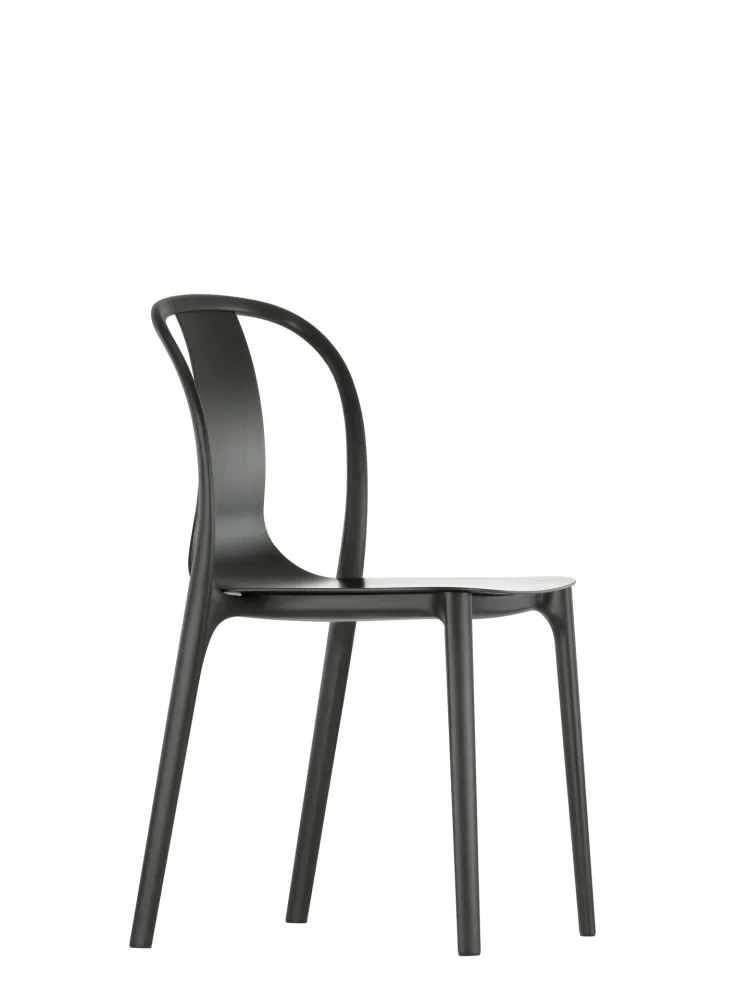 Vitra Belleville eetkamerstoel met arm donker eiken