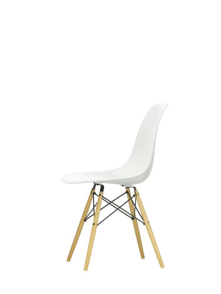 Vitra Eames DSW eetkamerstoel White esdoorn