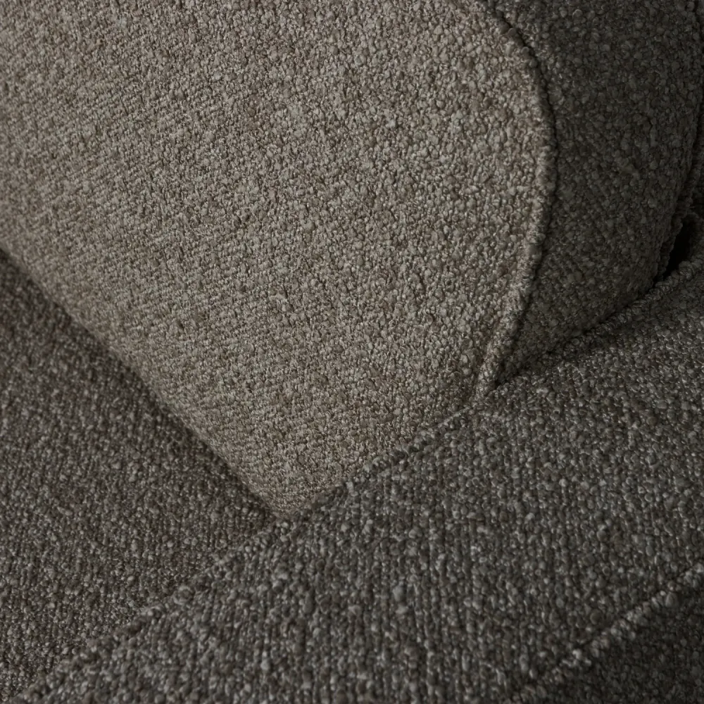 vtwonen draaifauteuil Lazy - Bouclé - Antraciet
