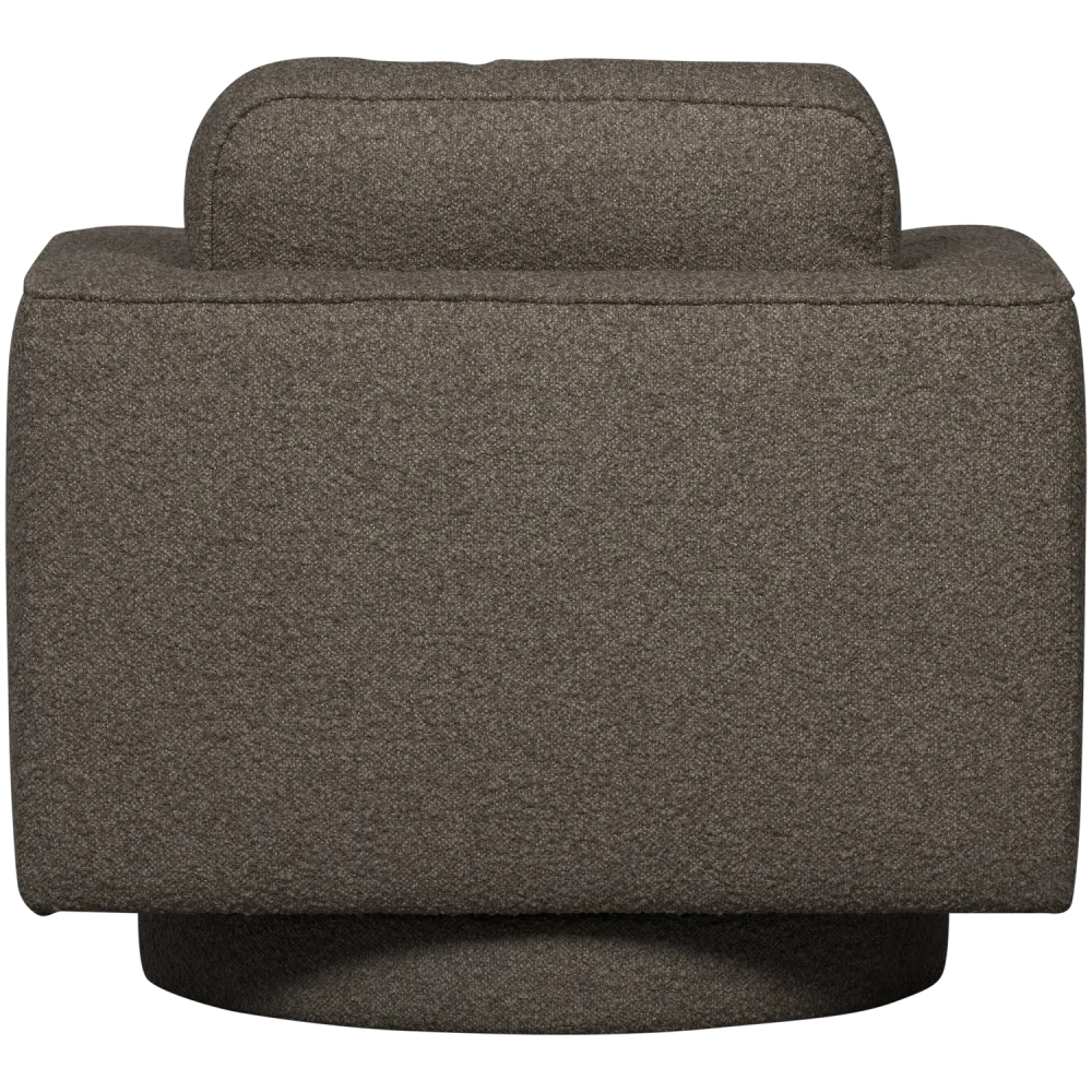 vtwonen draaifauteuil Lazy - Bouclé - Antraciet