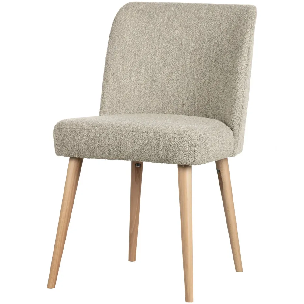 vtwonen eetkamerstoelen Force - Naturel - Grijs - Set van 6